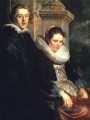 Retrato de un joven matrimonio barroco flamenco Jacob Jordaens